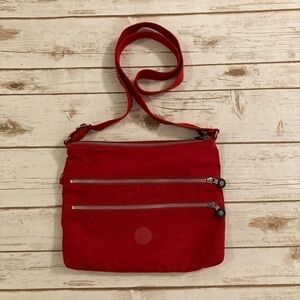 Kipling Red Avlar Crossbody Bag Purse